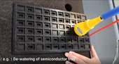 Water Removing of Semiconductor tray by Pata Gun SPG-40